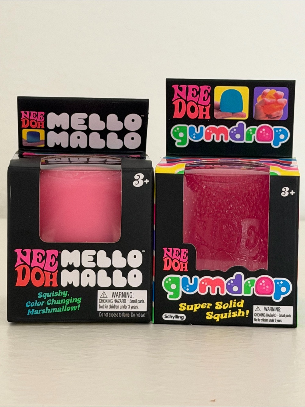 Needoh Pink Mello Mallo & Gumdrop Squishy Bundle